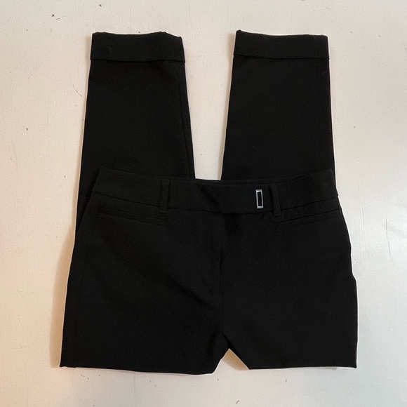 White House Black Market The Slim Crop Black Dress Pant - Size 0 - Picture 2 of 7